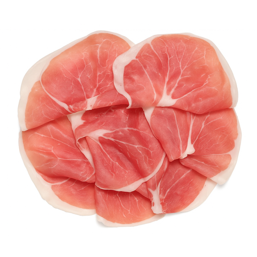 Прошутто Ди Парма нарезка 250 гр, выдержка 24 месяца