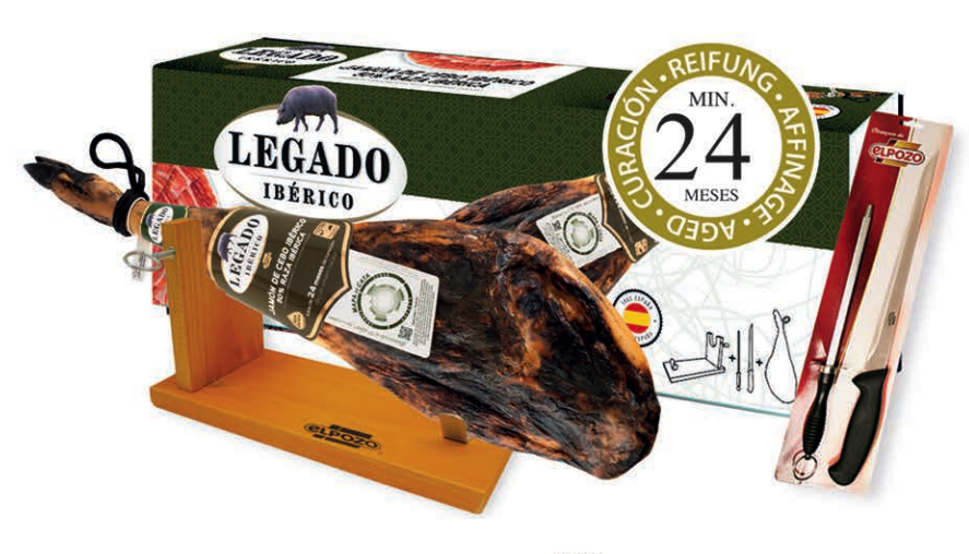 Хамон Иберико 8-8.5 кг, выдержка 24 месяца